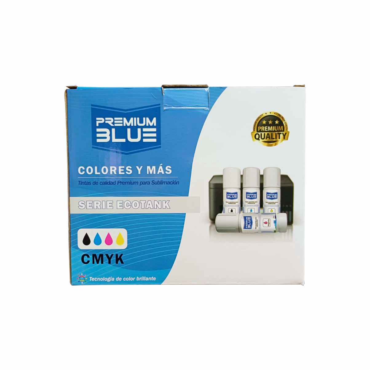 Kit de tintas CMYK para sublimación 70 ml c/u