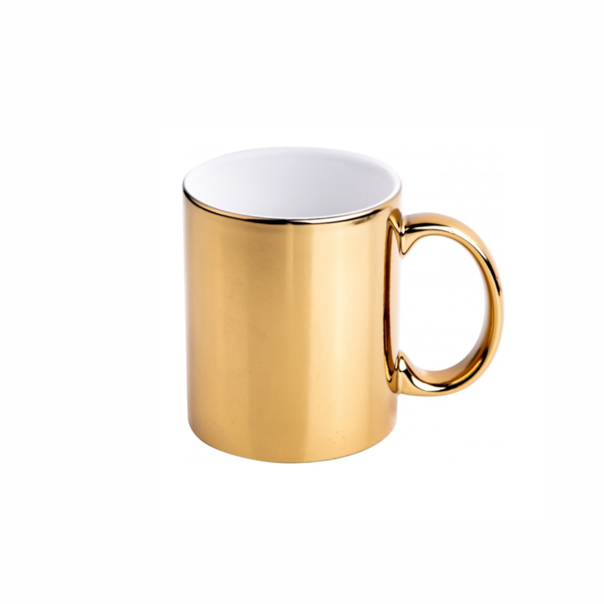 Taza con acabado metalico espejo 325.30ml / 11 oz para sublimar