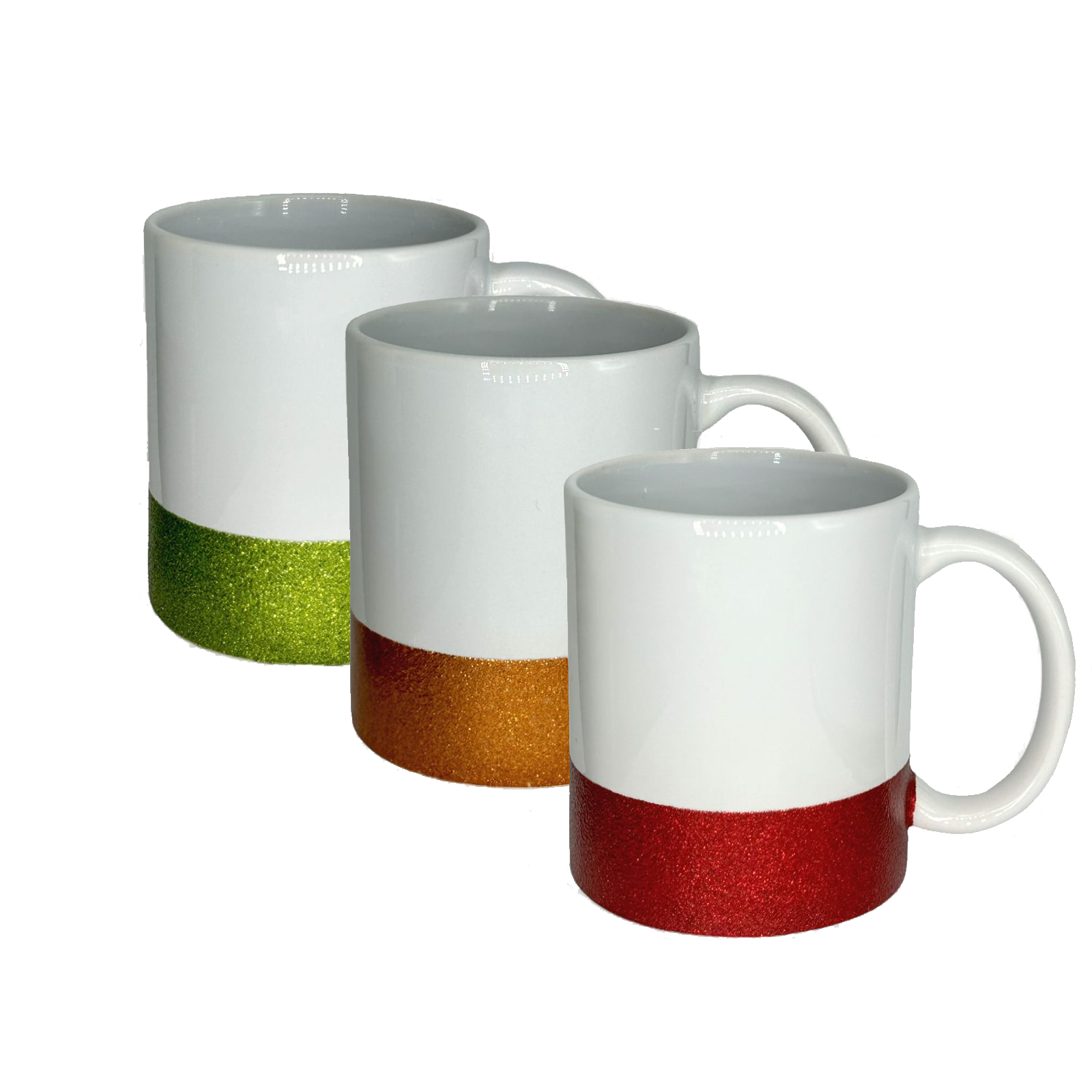 Taza blanca con base de color 325.30 ml / 11 oz para sublimar