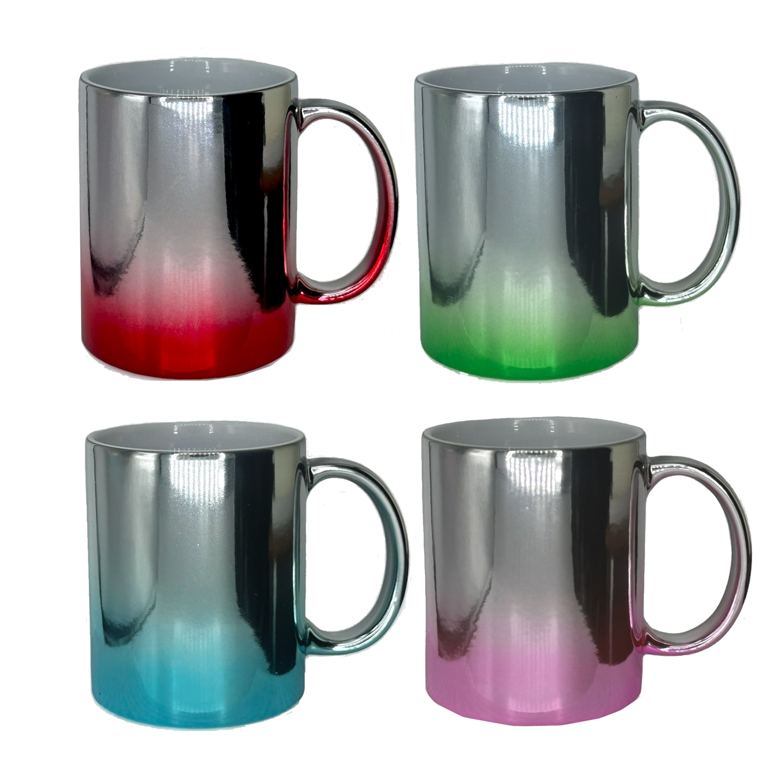 Taza metalica con degradado de color 325.30ml / 11 oz para sublimar