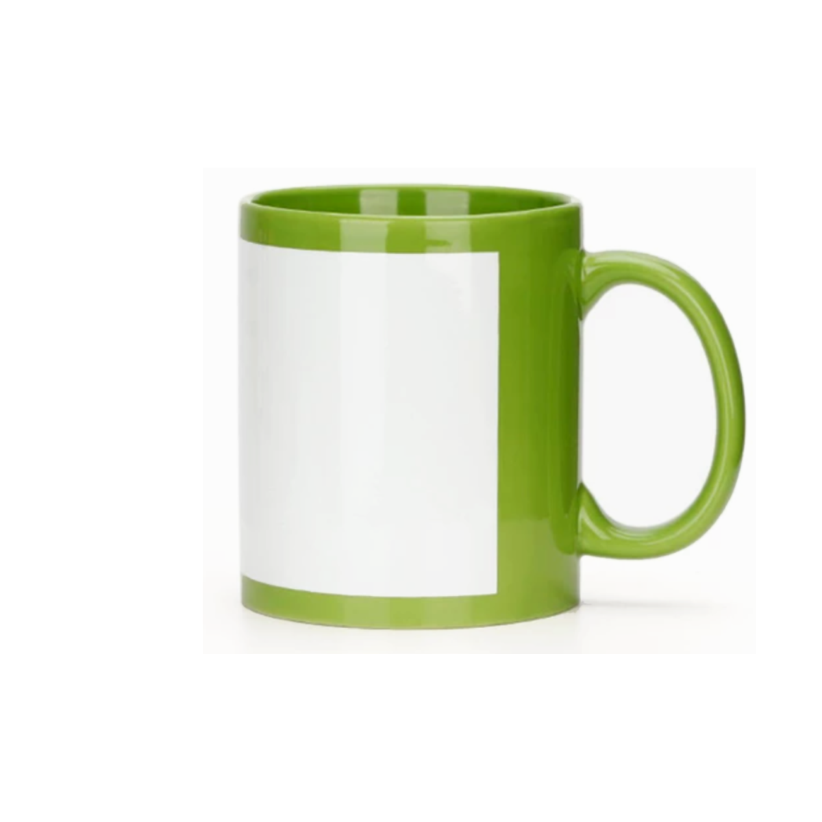 Taza de color con ventana blanca 325.30ml / 11 oz para sublimar