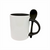 Taza blanca con interior y cuchara de color  325.30 ml / 11 oz para sublimar