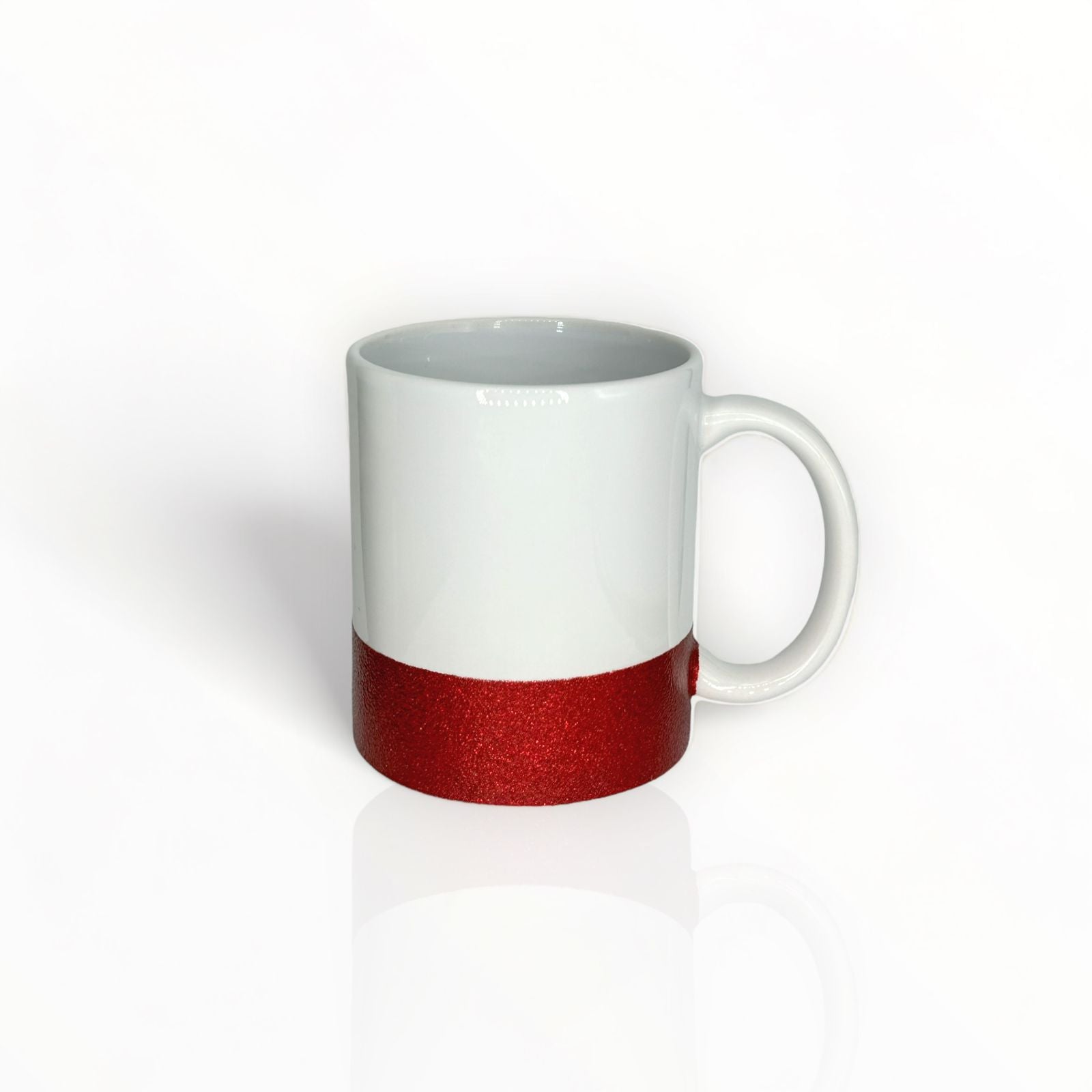 Taza blanca con base de color 325.30 ml / 11 oz para sublimar