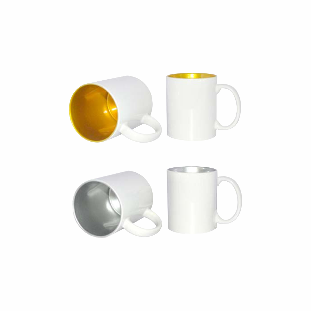 Taza interior plata / dorado 325.30 ml / 11 oz para sublimar