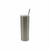 Vaso skinny con popote en acero inoxidable blanco / plata 591.47 ml/ 20oz para sublimar