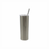 Vaso skinny con popote en acero inoxidable 887.20 ml / 30oz para sublimar